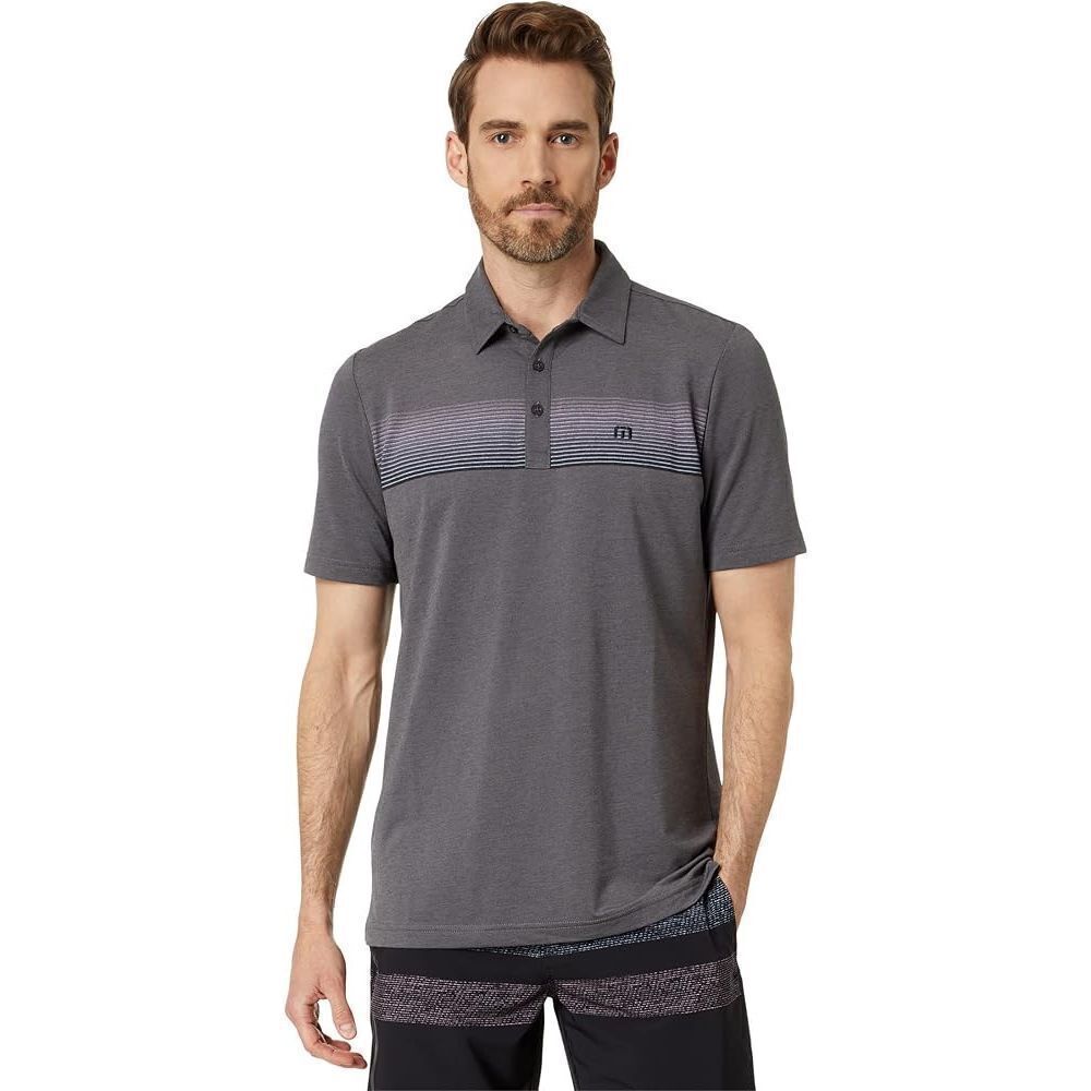 $90 Travis Matthews The Zinna Polo Heather Cardinal Size small